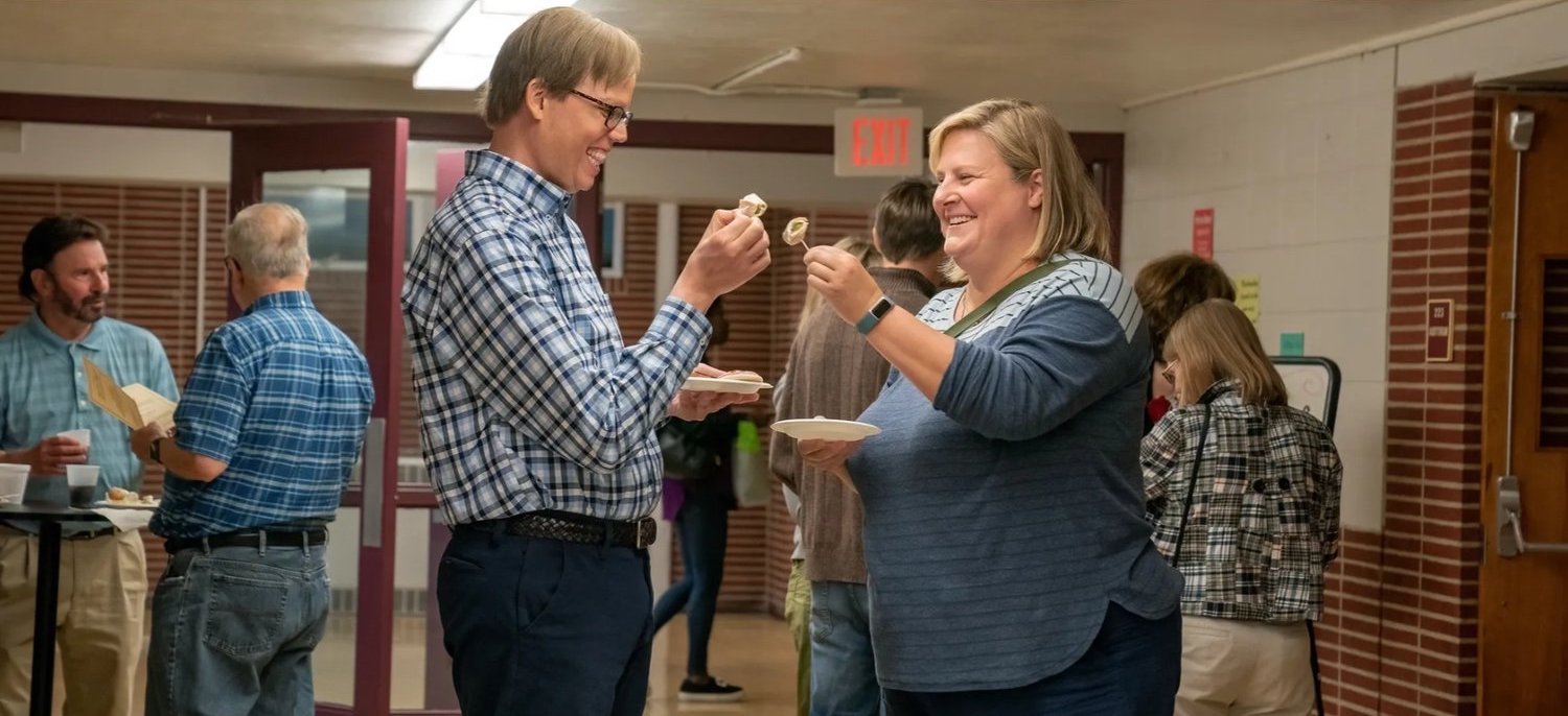 Jeff Hiller and Bridget Everett in “Somebody Somewhere.” By Sandy Morris/HBO.